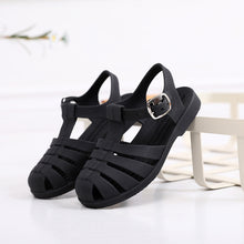 Load image into Gallery viewer, Pastel Jelly Sandals - Black
