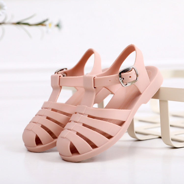 Pastel Jelly Sandals - Pink
