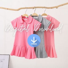 Load image into Gallery viewer, Blank Girl&#39;s Polo Tennis Dress - Digital Images
