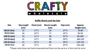 Kids Tales Ruffle Shorts and Tee Sets - Grey