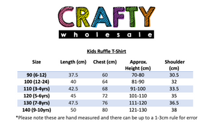 Kids Blank Ruffle T-Shirt Vest - Lilac