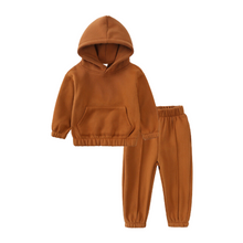 Load image into Gallery viewer, Rust Kids Tales Plush Hooded Tracksuit

