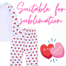 Load image into Gallery viewer, Valentine Loungewear / Pyjama - Small Heart Design
