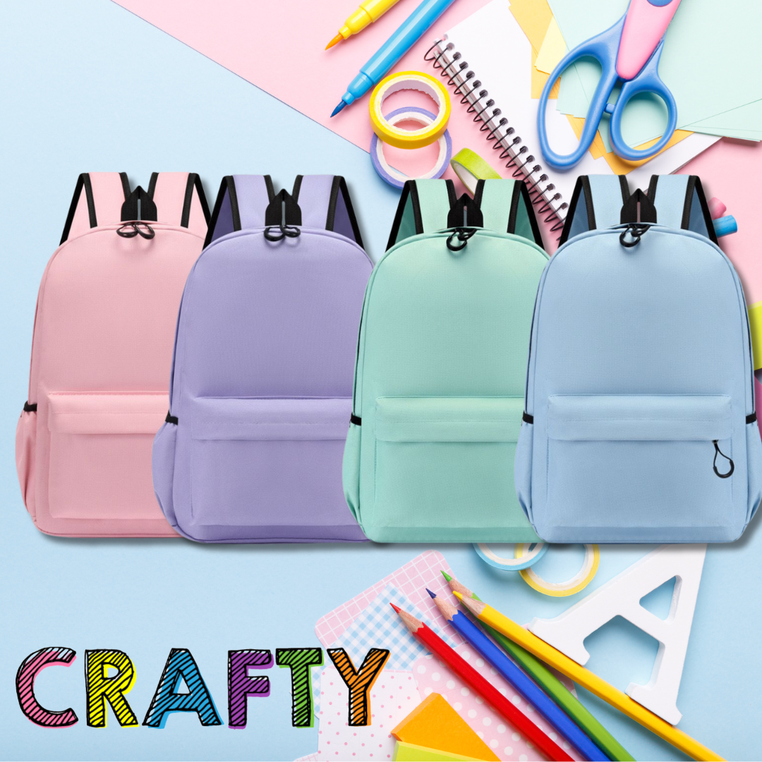 Crafty Backpack Pastel Blue Crafty Wholesale Limited
