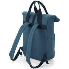Load image into Gallery viewer, Twin Handle Roll-Top Backpack - Airforce Blue
