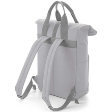 Load image into Gallery viewer, Twin Handle Roll-Top Backpack - Light Grey
