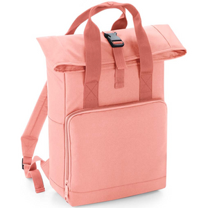 Twin Handle Roll-Top Backpack - Blush Pink
