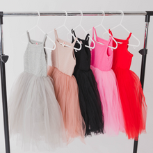 Load image into Gallery viewer, Nude/Dusty Pink Strappy Tulle Tutu Dress
