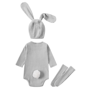 Kids Tales Bunny Clothing and Accessory Set - Grey