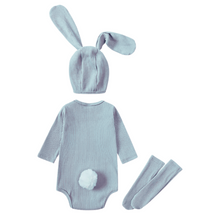 Load image into Gallery viewer, Kids Tales Bunny Clothing and Accessory Set - Blue
