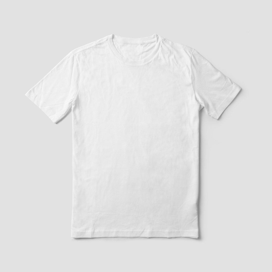 Blank white t shirt back deals