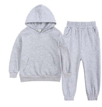 Load image into Gallery viewer, Grey Kids Tales Regular Cotton Hooded Tracksuit
