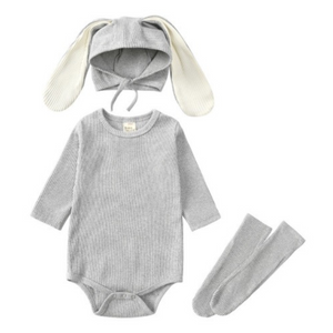 Kids Tales Bunny Clothing and Accessory Set - Grey