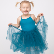 Load image into Gallery viewer, Teal Strappy Tulle Tutu Dress

