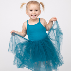 Strappy Tulle Tutu Dress - Teal