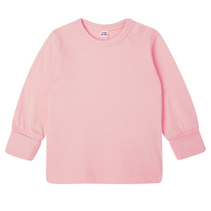 Plain Cotton Baby/Toddler Pyjamas - Powder Pink