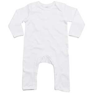 Baby Cotton Rompersuit - White