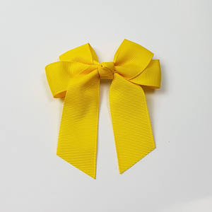 Children's Blank Hair Bow - Sunflower Yellow