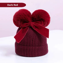 Load image into Gallery viewer, Blank Children&#39;s Pom Pom Beanie Hat with Bow - Digital Images
