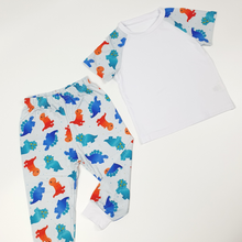 Load image into Gallery viewer, Crafty Short Sleeve Pyjamas Dinosaur Print @Amyologist Collab
