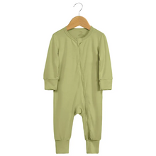 Load image into Gallery viewer, Kids Tales Baby Zipped Romper Sleepsuit - Green
