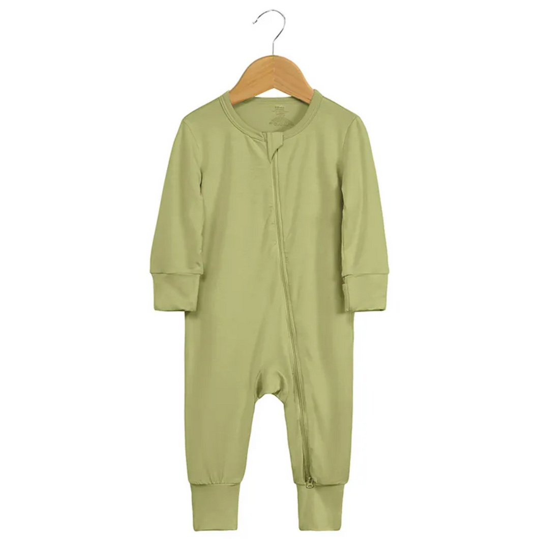 Kids Tales Baby Zipped Romper Sleepsuit - Green