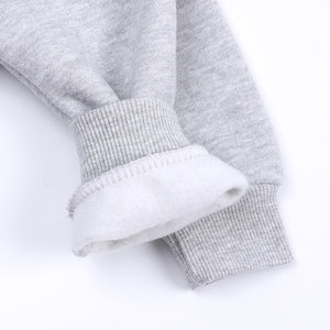 Grey Kids Tales Thick Fleece Hooded Tracksuit