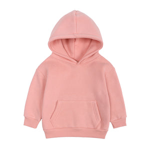 Soft Pink Kids Tales Thick Fleece Hooded Tracksuit