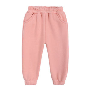 Soft Pink Kids Tales Thick Fleece Hooded Tracksuit