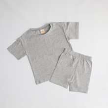 Load image into Gallery viewer, Kids Tales Children&#39;s Cycling Shorts Set Light Grey
