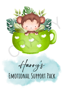Customised Emotional Support Pack Cute Animal Design Sublimation Print