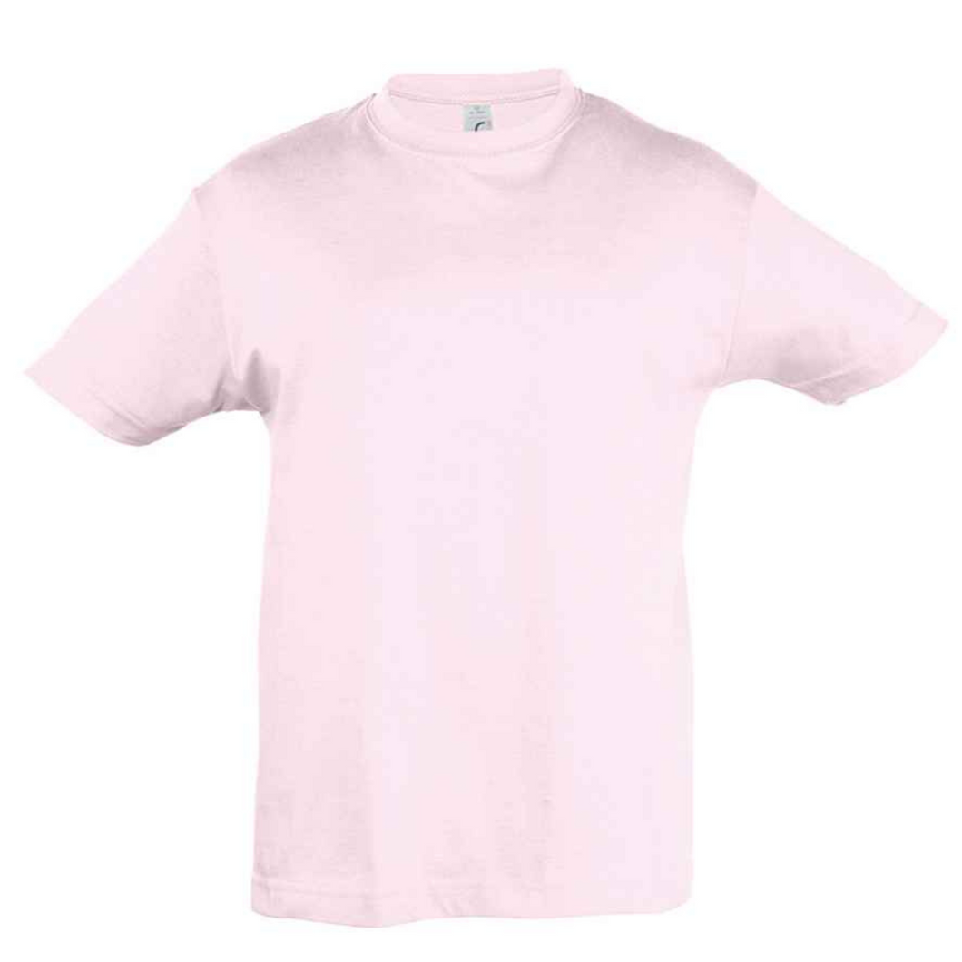 Kids Pale Pink Plain T-Shirt