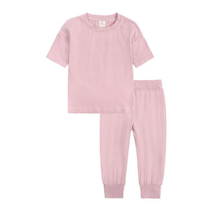 Kids Tales Short Sleeve Loungeset Pink