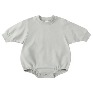 Baby Sweater Romper - Grey