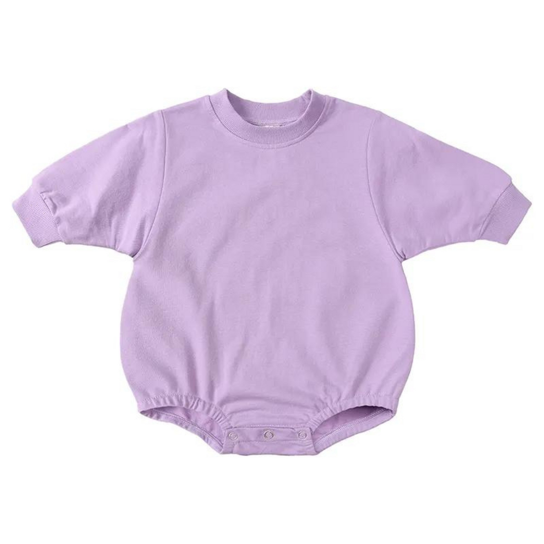 Baby Sweater Romper - Lilac