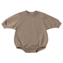Load image into Gallery viewer, Baby Sweater Romper - Taupe

