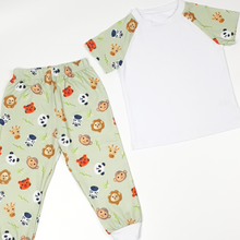 Load image into Gallery viewer, Crafty Short Sleeve Pyjamas Zoo Print @Amyologist Collab
